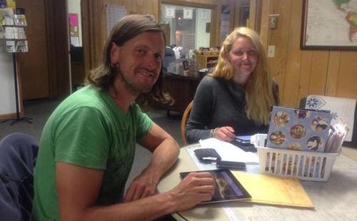 Bull crew still smiling - Niklas Carlberg and Karin Wiger after surviving the sinking of their boat ©  SW